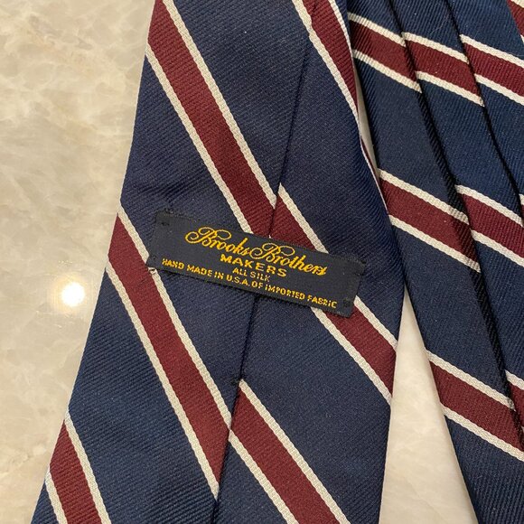 15 High End Patterned Silk Ties Brooks Brothers, YSL, Valentino, Hastings - Picture 4 of 15